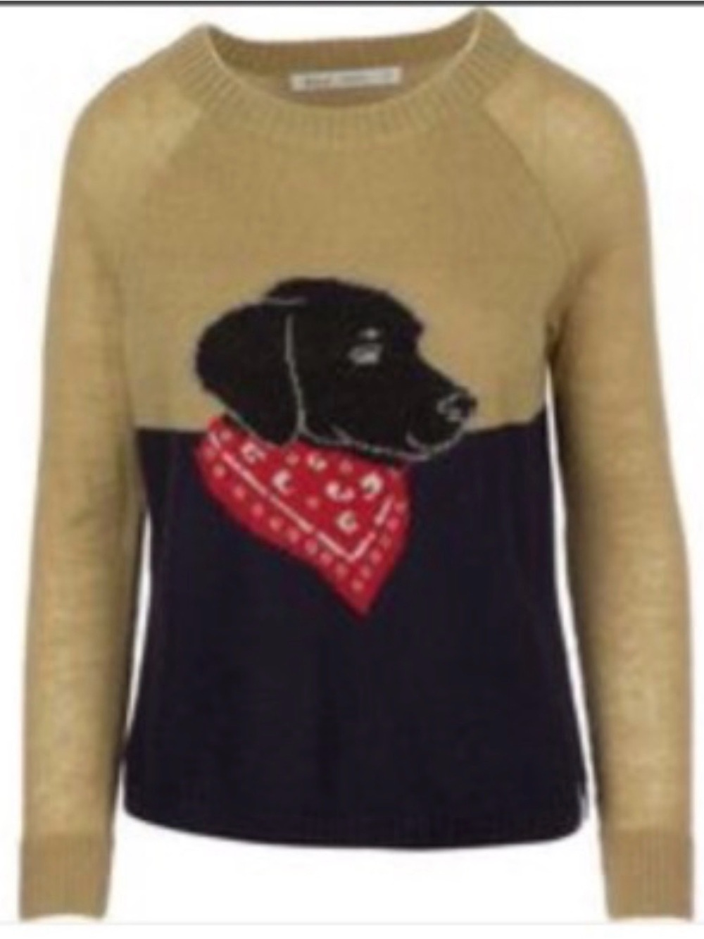 Woolrich womens wool/mohair blend dog graphic sweater size small